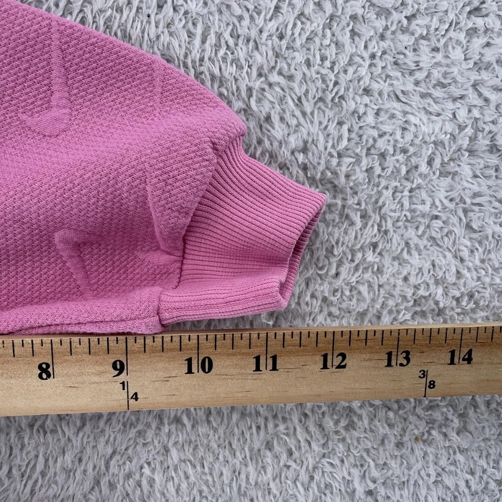 Nike Sweatshirt YOUTH‎ Girls 5-6 Magic Flamingo Pink Swoosh Embossed Crewneck